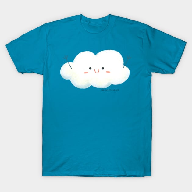 Happy Hug Cloud T-Shirt by julianamotzko